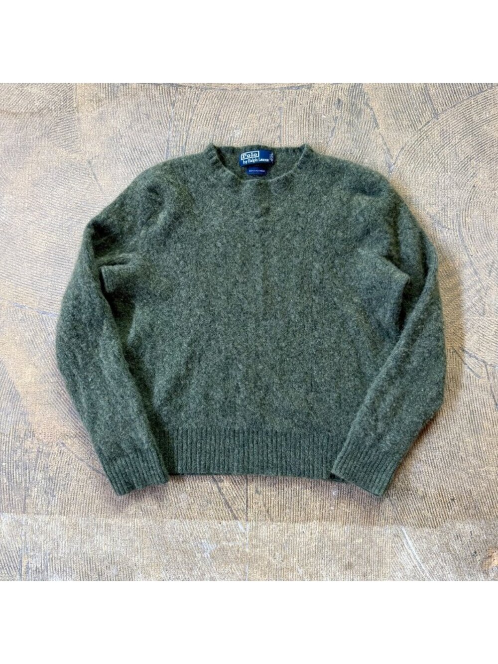 Polo Ralph Lauren Olive Green Cashmere Sweater Small
